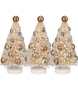 Bottle Brush Tree - Cream - Sold Individually