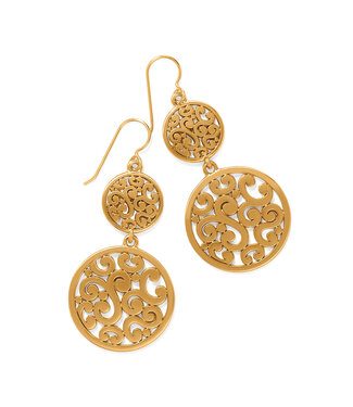 BRIGHTON Contempo Medallion Duo French Wire Earrings