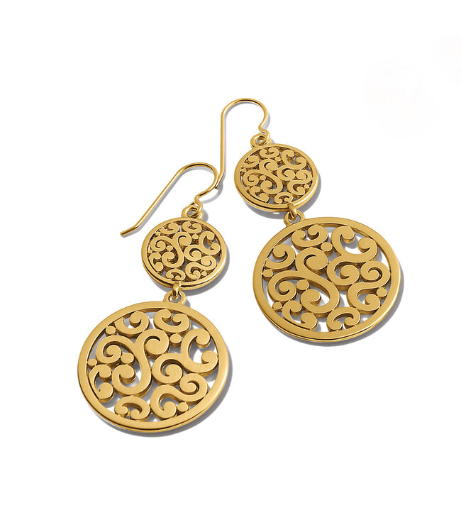 BRIGHTON Contempo Medallion Duo French Wire Earrings