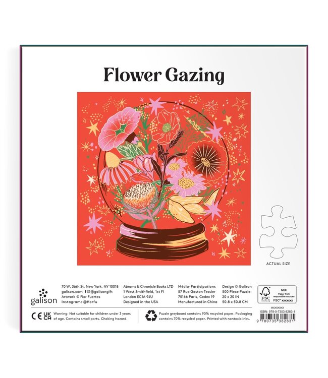 Flower Gazing 500 Piece Foil Puzzle