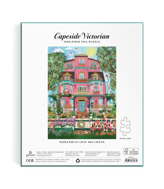 Joy Laforme Capeside Victorian 1000 Piece Foil Puzzle