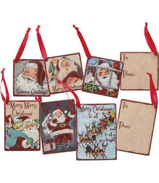 Retro Santa Tag