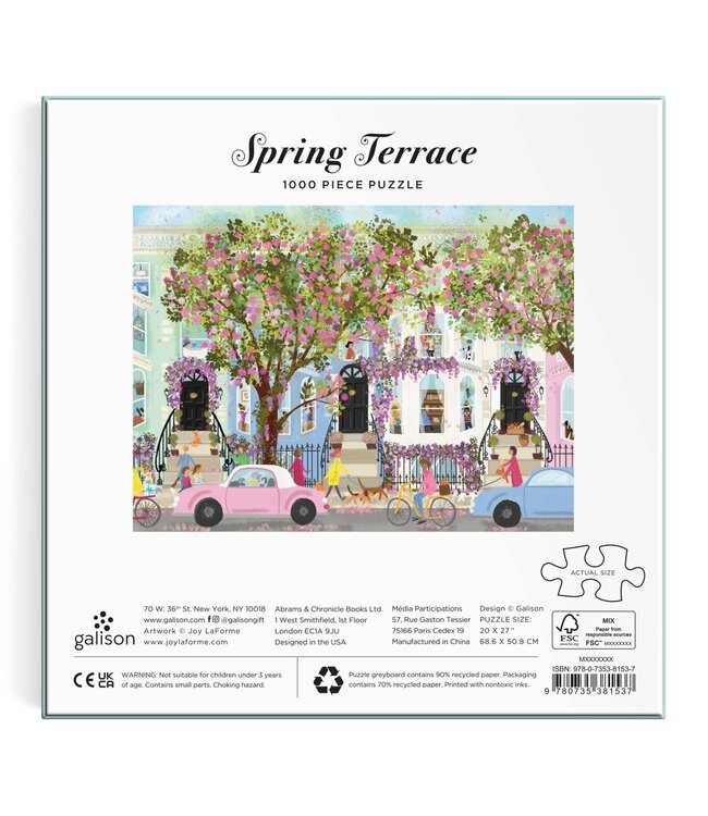 Joy Laforme Spring Terrace 1000 Piece Puzzle