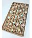 Multi-color Glass Bead Garland in Kraft Box - Brushed Gold Finish