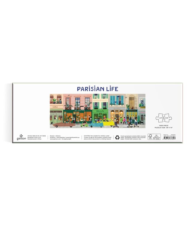 Parisian Life 1000 Piece Panoramic Puzzle