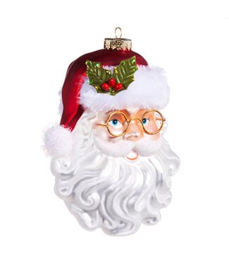 6.5 Santa with Glasses Ornament