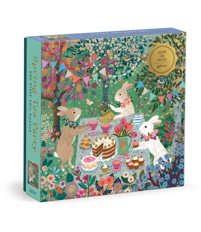 Spring Tea Party 500 Piece Foil Puzzle