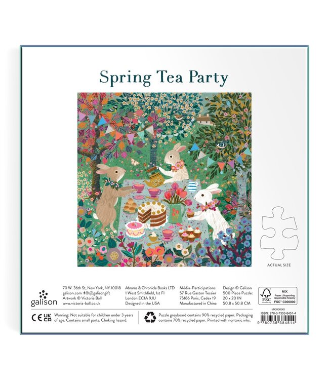 Spring Tea Party 500 Piece Foil Puzzle