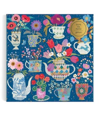 Victoria Ball Potted Teacups 500 Piece Foil Puzzle