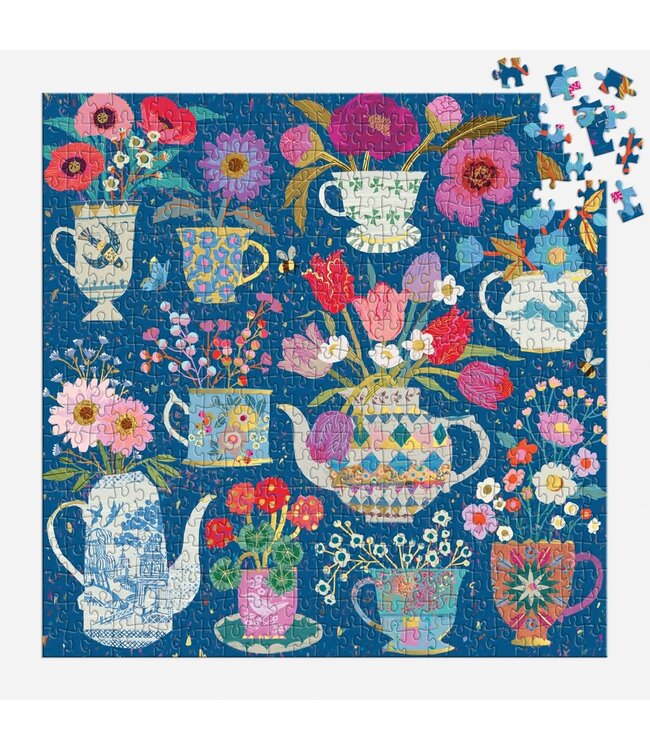 Victoria Ball Potted Teacups 500 Piece Foil Puzzle