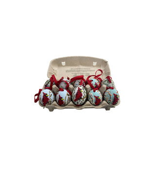 Cardinal Egg Ornament