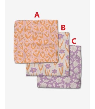 GEOMETRY Spring Flowers Dishcloth