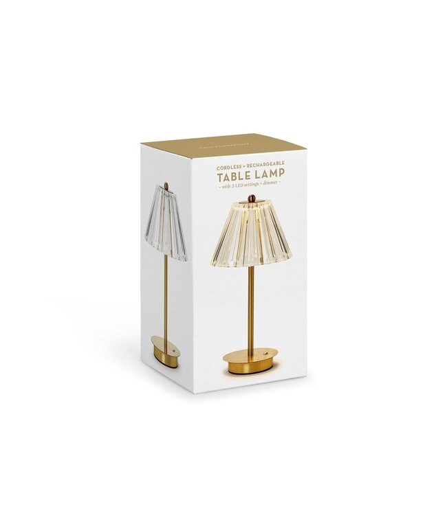 LED Cordless Table Lamp with Acrylic Shade in Gift Box