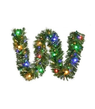 9’X14”D LED Twinkle Belgium Garland 100L+14G40