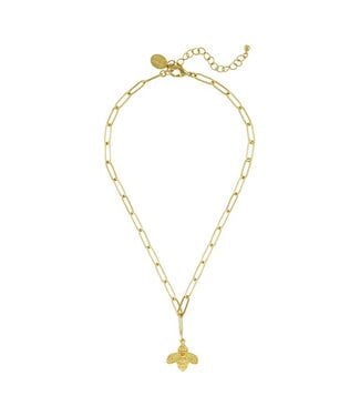 SUSAN SHAW Bee Paperclip Necklace