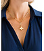 SUSAN SHAW Bee Paperclip Necklace