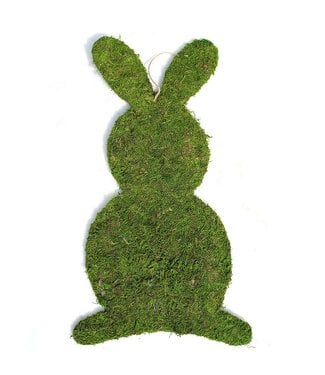 Moss Bunny Decor Green
