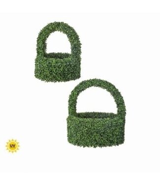 UV Boxwood Basket with Handle
