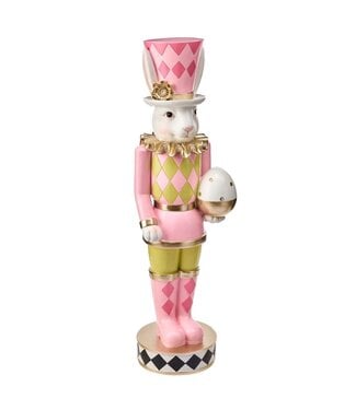 48" Resin Garden Bunny With Egg