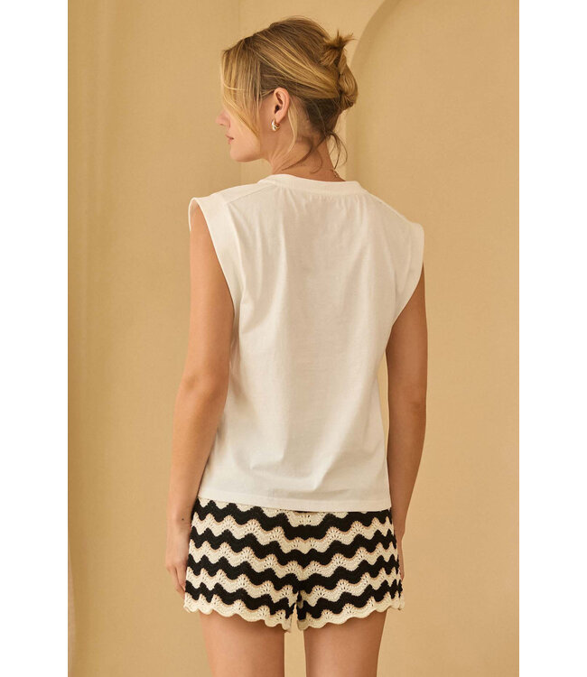 Hazel Graphic Embroidered Top