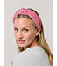 Gingham Knotted Headband - Red
