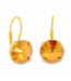 TOVA Caitlin Small Round Earrings in Candy Crush