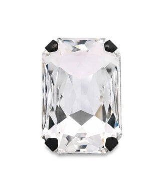 TOVA Mini Soleil Ring in Gunmetal / Clear