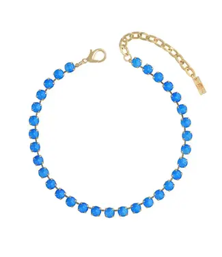 TOVA Oakland Antique Gold Neon Necklace