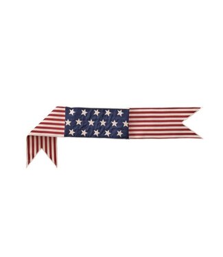 6”X44” Stars and Stripes Banner - Blue Red White