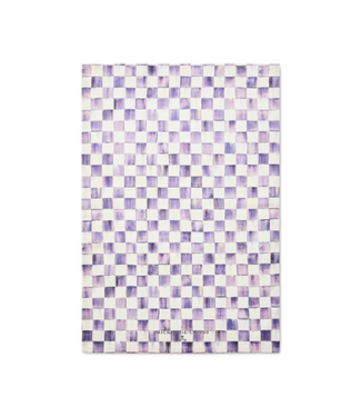 MACKENZIE CHILDS Violet Check Printed Dish Towel