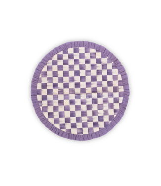 MACKENZIE CHILDS Violet Check Round Placemat