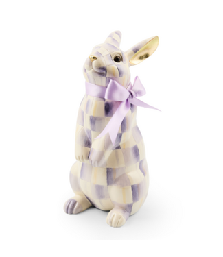 MACKENZIE CHILDS Violet Check Bunny