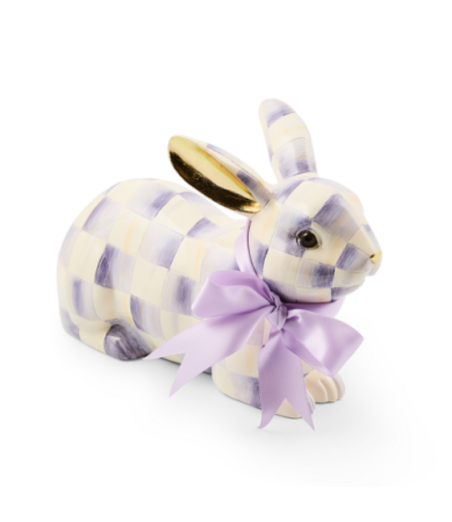 MACKENZIE CHILDS Violet Check Bunny