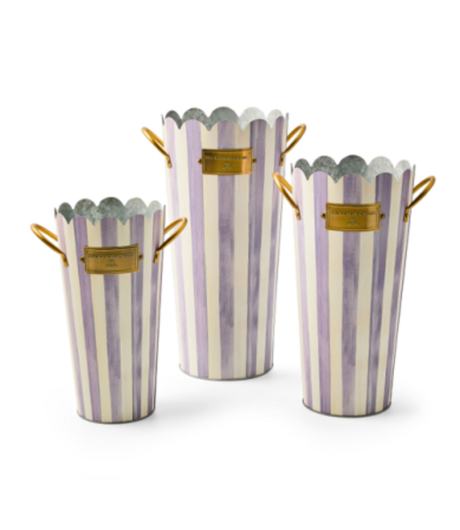 Stripe Flower Bucket - Sold Individually