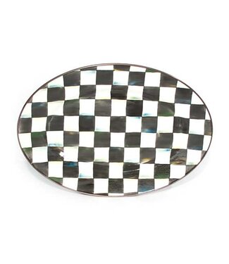 MACKENZIE CHILDS Courtly Check Enamel Oval Platter - Small