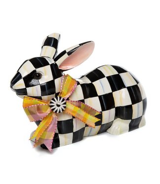 MACKENZIE CHILDS Courtly Check Resting Bunny