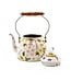 MACKENZIE CHILDS Wildflowers Pink 2 Quart Tea Kettle