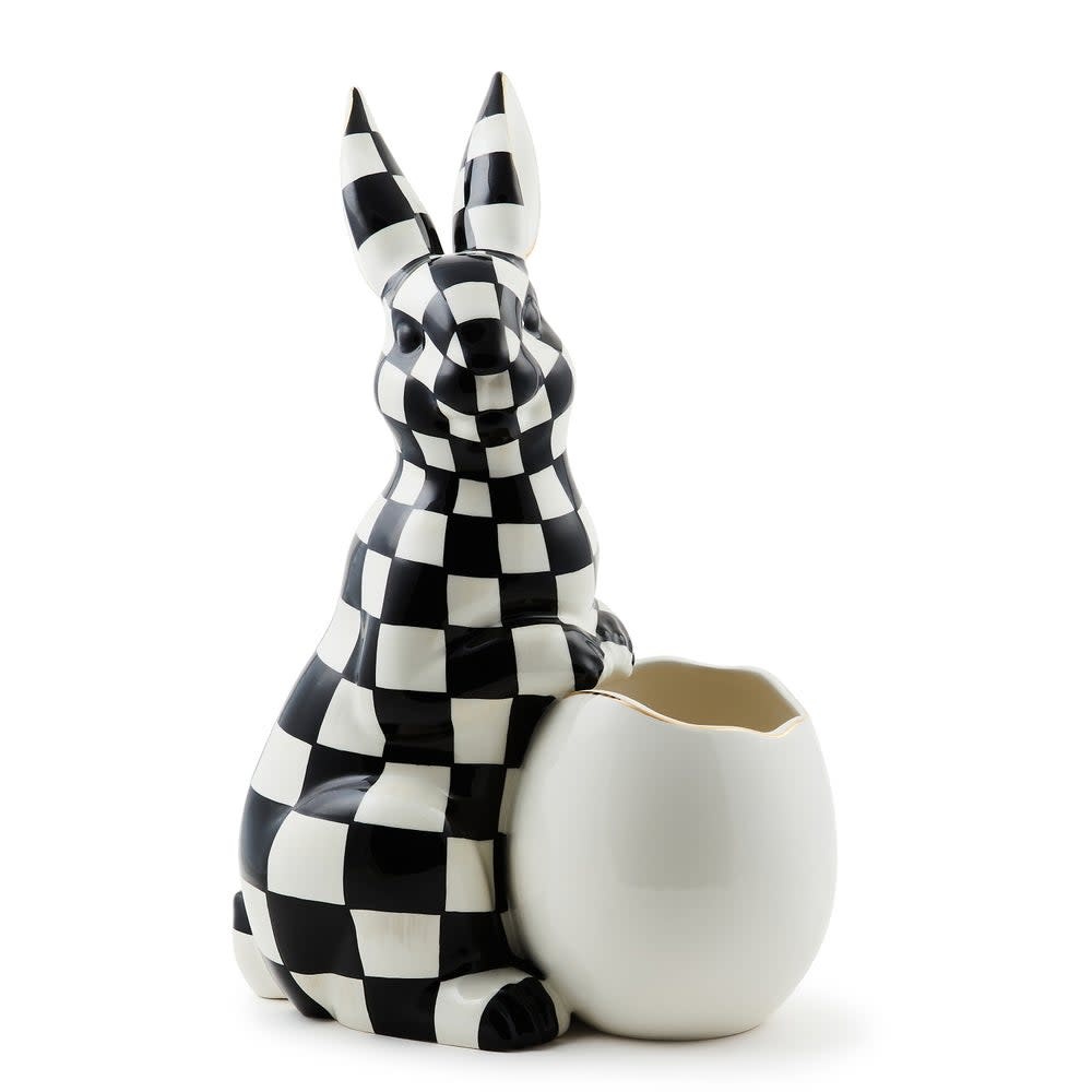 MACKENZIE CHILDS White Rabbit Ceramic Large Bunny Vase - Amber Marie ...