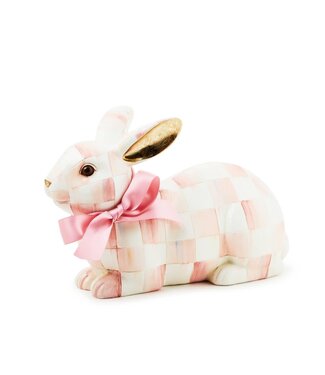 MACKENZIE CHILDS Rosy Check Resting Bunny