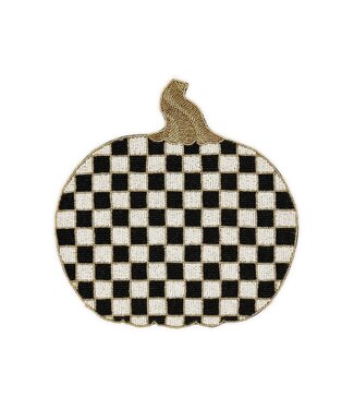 MACKENZIE CHILDS Courtly Check Pumpkin Beaded Placemat