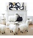 MACKENZIE CHILDS Courtly Check White Sheep - Large