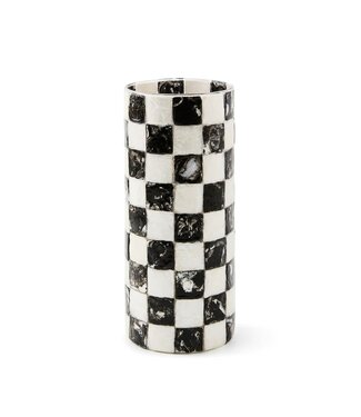 MACKENZIE CHILDS Courtly Check Capiz Vase