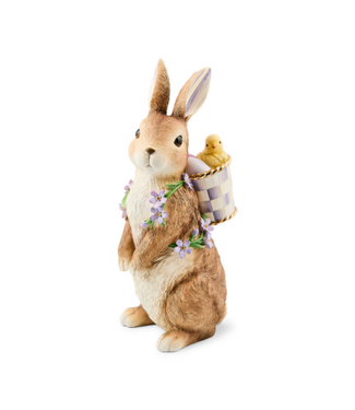 MACKENZIE CHILDS Pansy Party Bunny with Pack