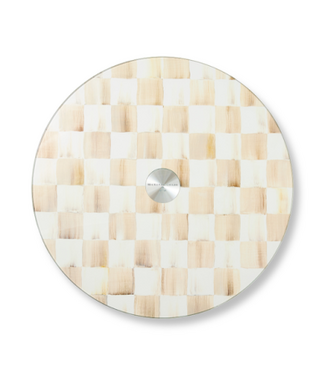 MACKENZIE CHILDS Check Glass Lazy Susan