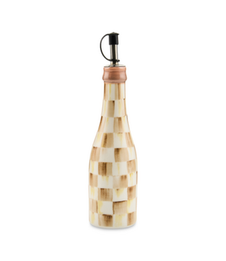 MACKENZIE CHILDS Mocha Check Farmhouse Oil Cruet
