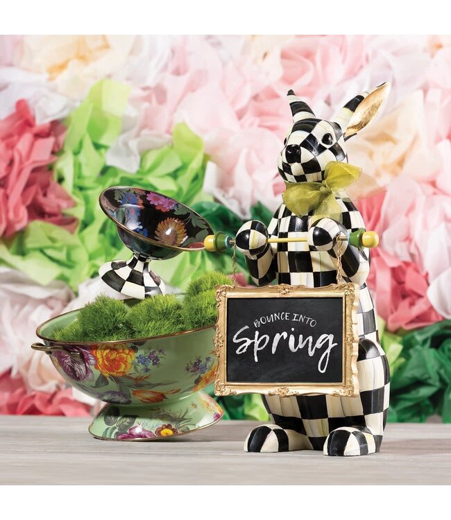 MACKENZIE CHILDS Courtly Check Menu Rabbit