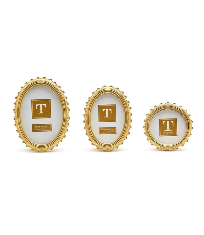 Gold Falcate Photo Frame