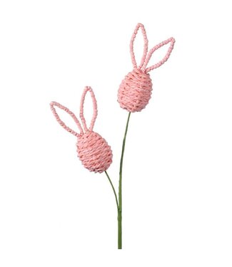 22” Paper Wrapped Weave Egg Stem X2