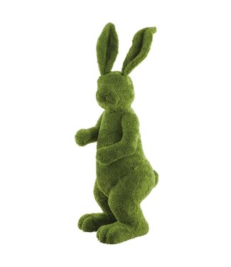 49 Inch Furry Moss Bunny Green
