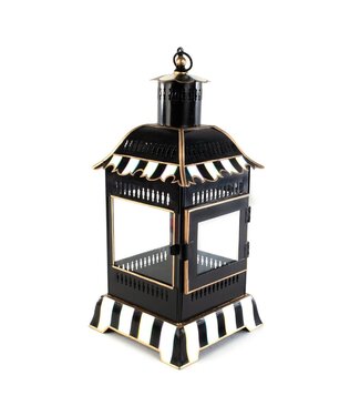 MACKENZIE CHILDS Courtly Stripe Small Candle Lantern